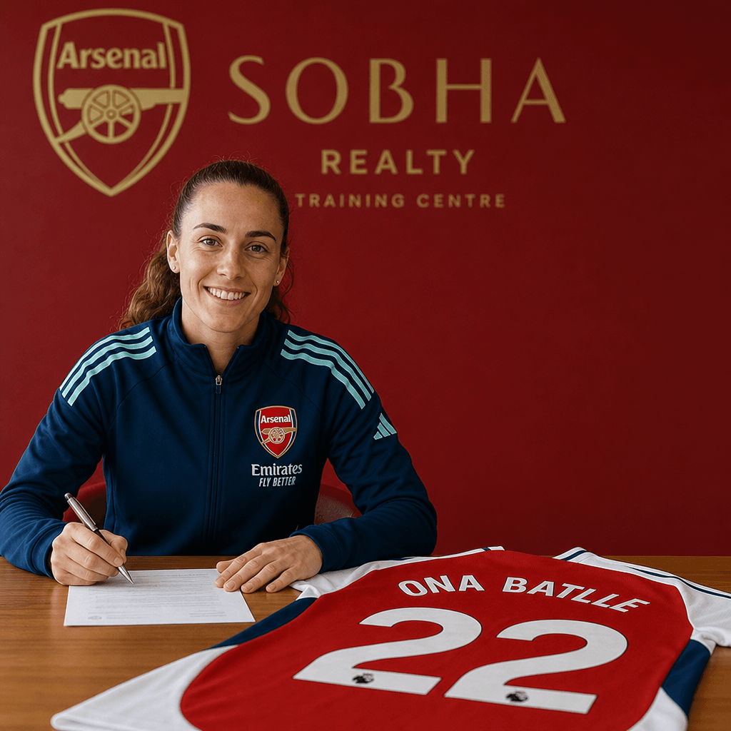 Illustration of Arsenal Hail Stunning Ona Batlle Signing After Barcelona Exit