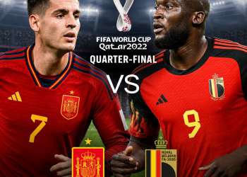 Illustration of Spain v Belgium: Stunning Live World Cup Quarter-Final Update