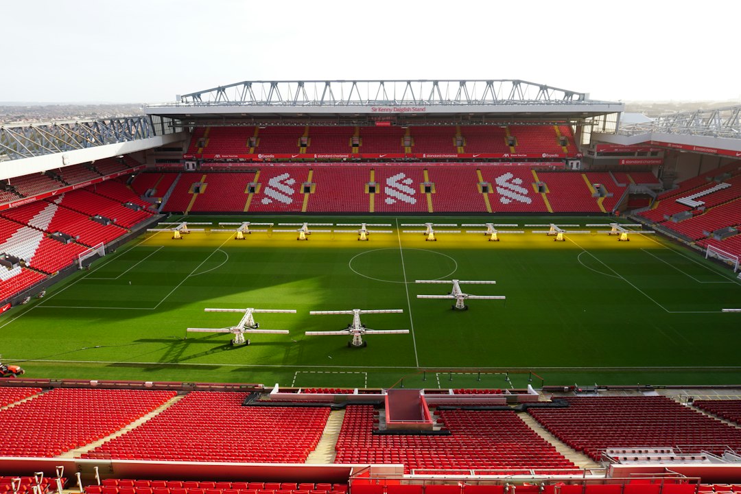 Anfield Stadium in Liverpool