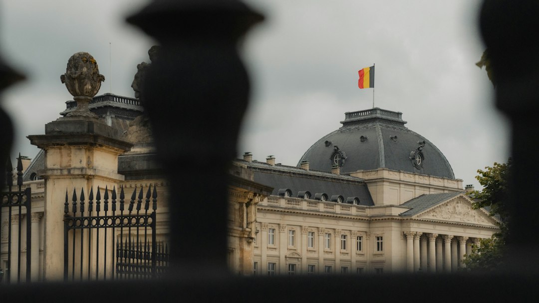 Belgian flag in Brussels