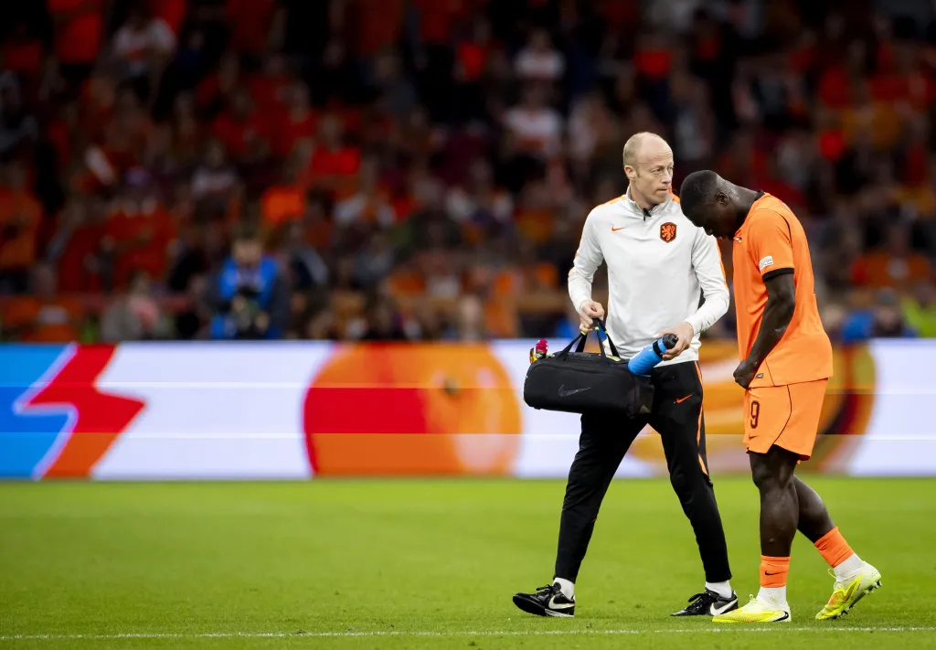 Brian Brobbey during a Netherlands Nations League match