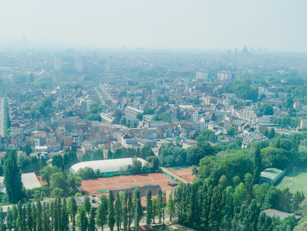 Aerial view of Brussels