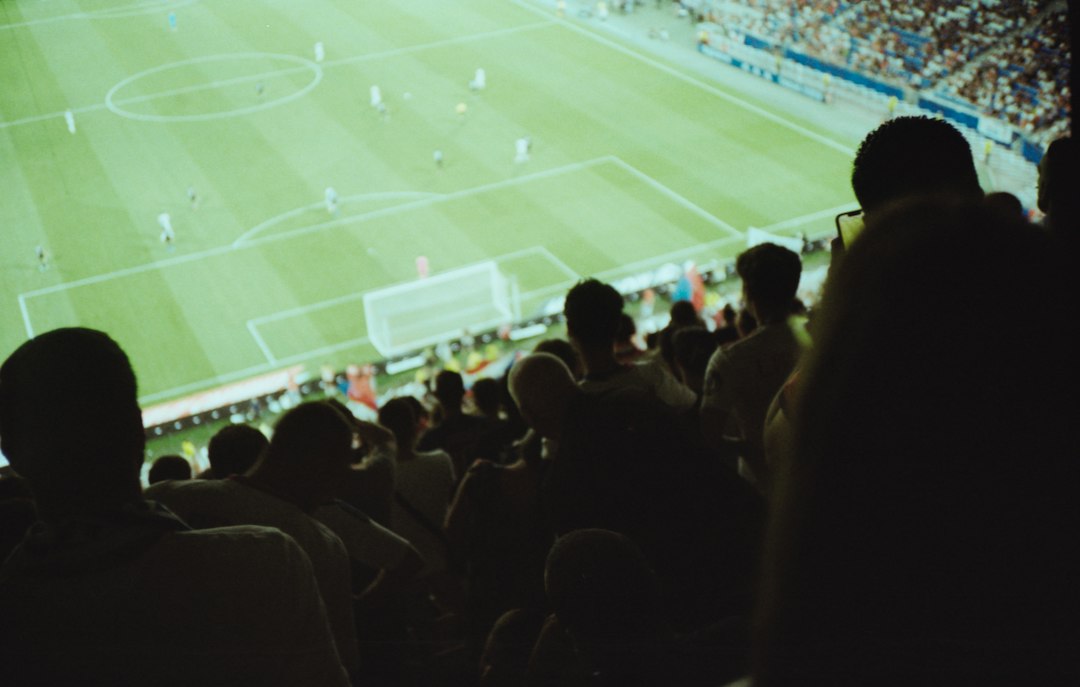 Football supporters watching a match in France