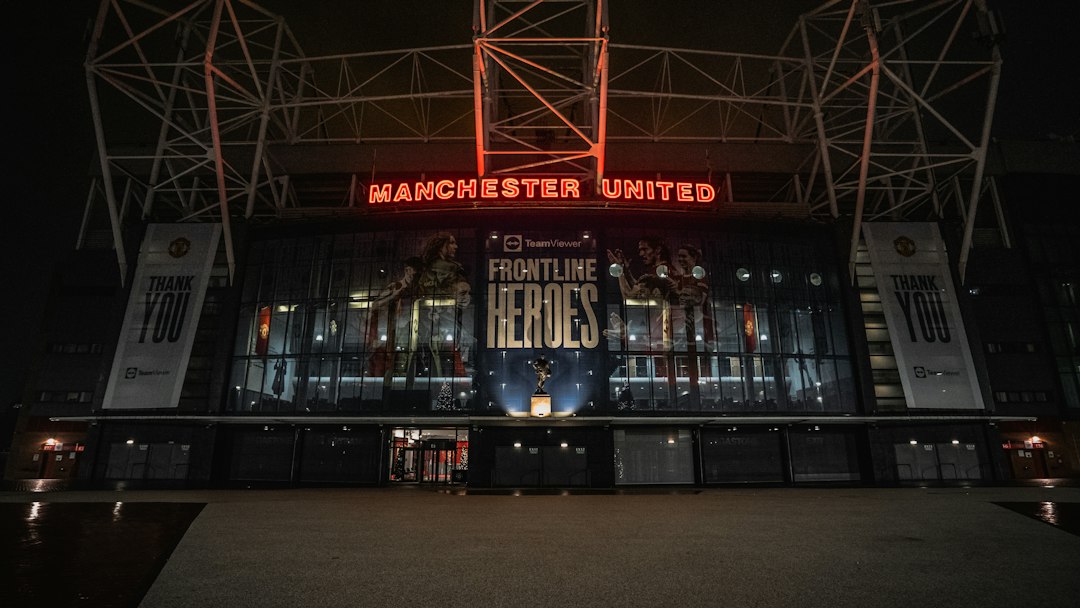 Manchester football stadium exterior