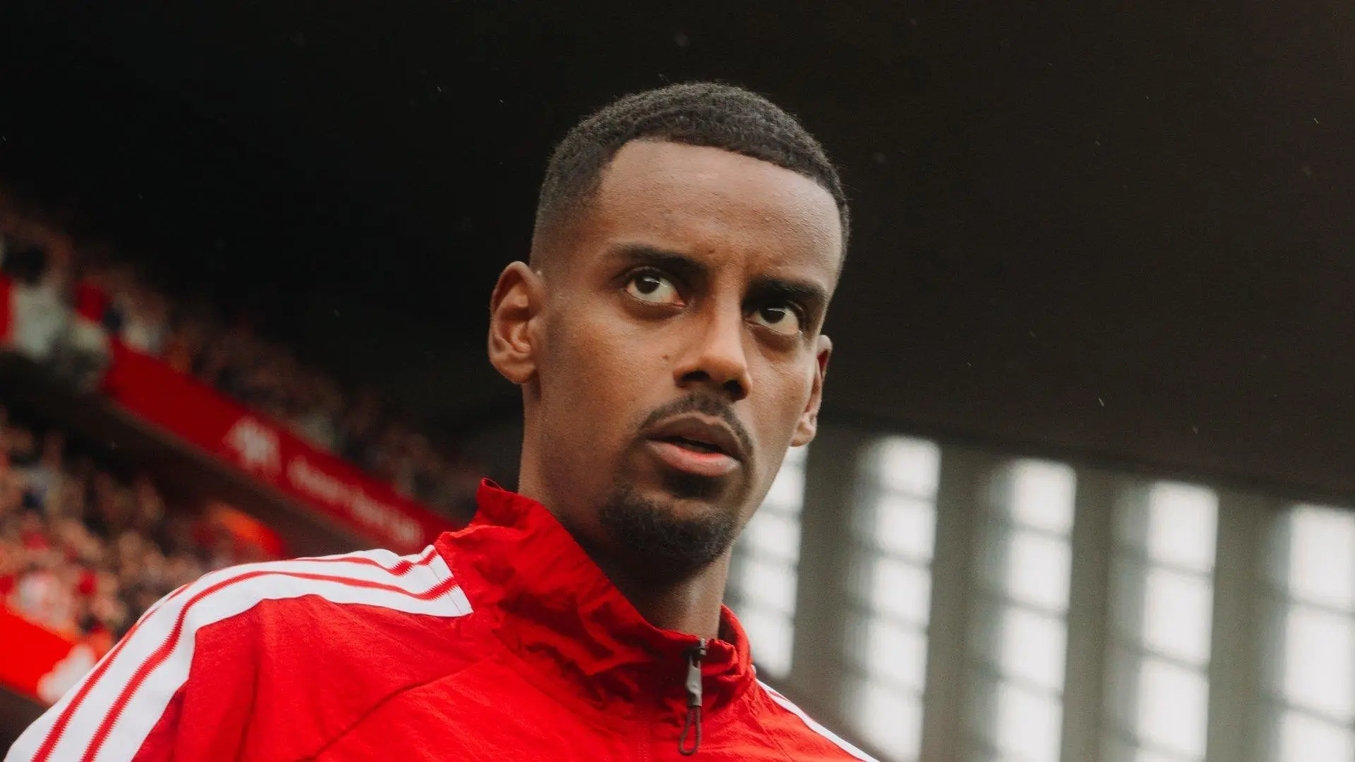 Alexander Isak pictured during his early Liverpool season