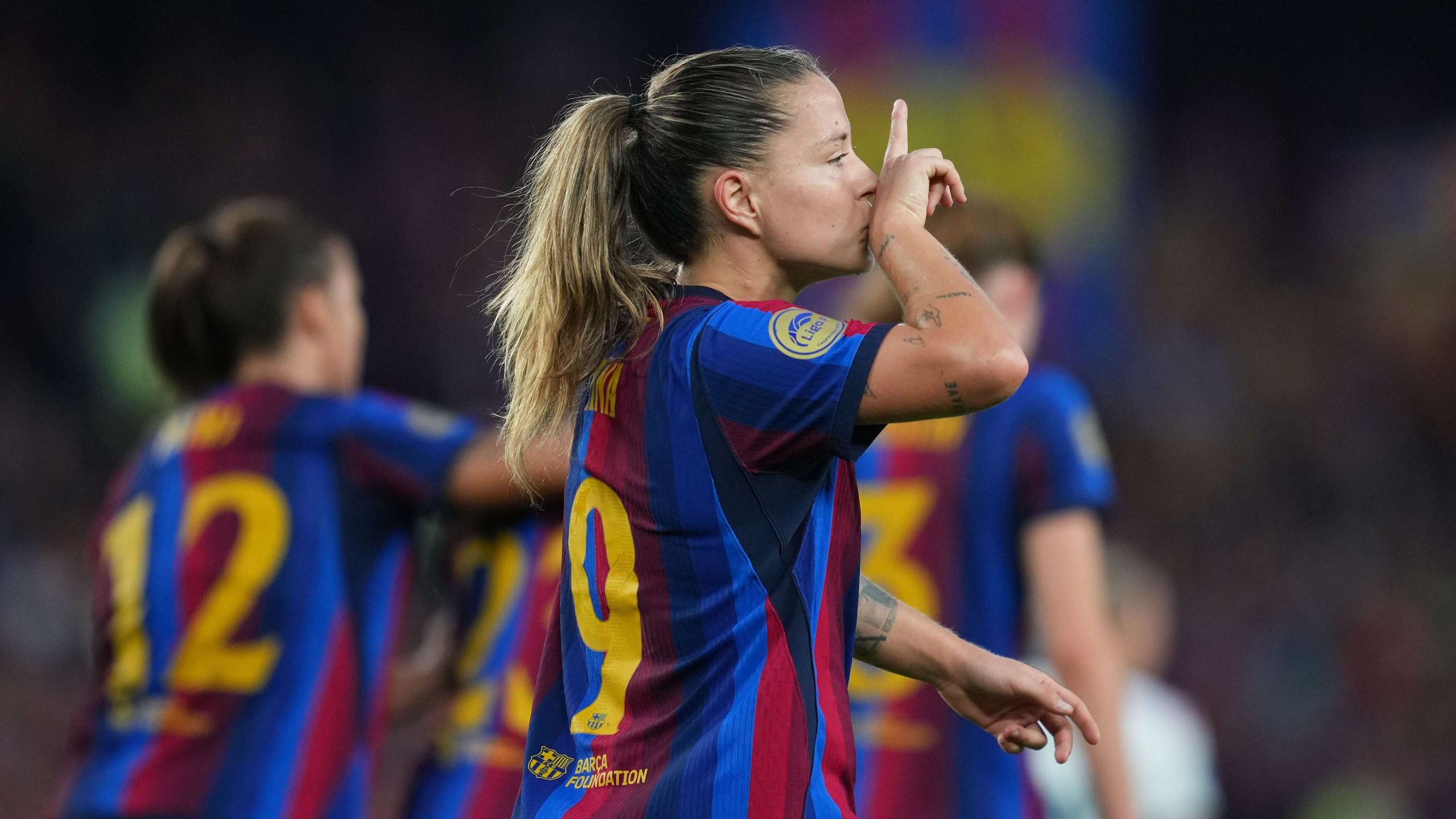Barcelona Women in action against Real Madrid in October 2026