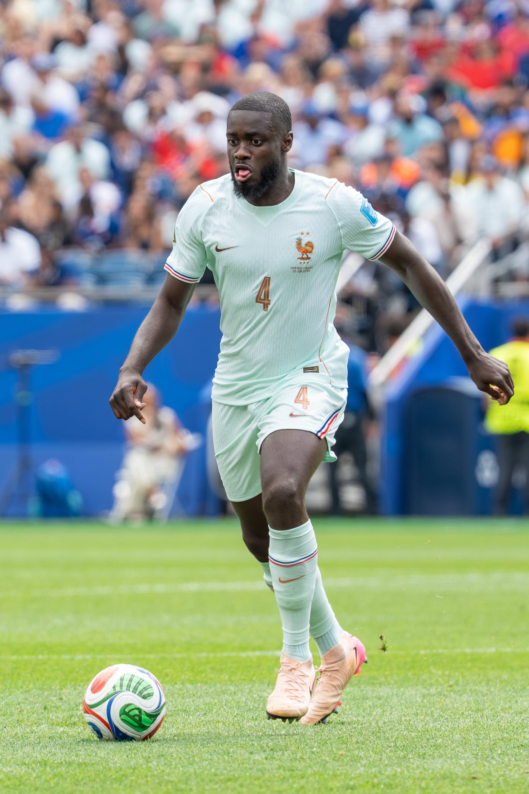 Dayot Upamecano playing for France in 2026