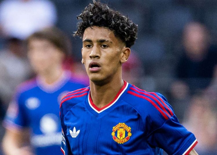 JJ Gabriel in Manchester United youth football