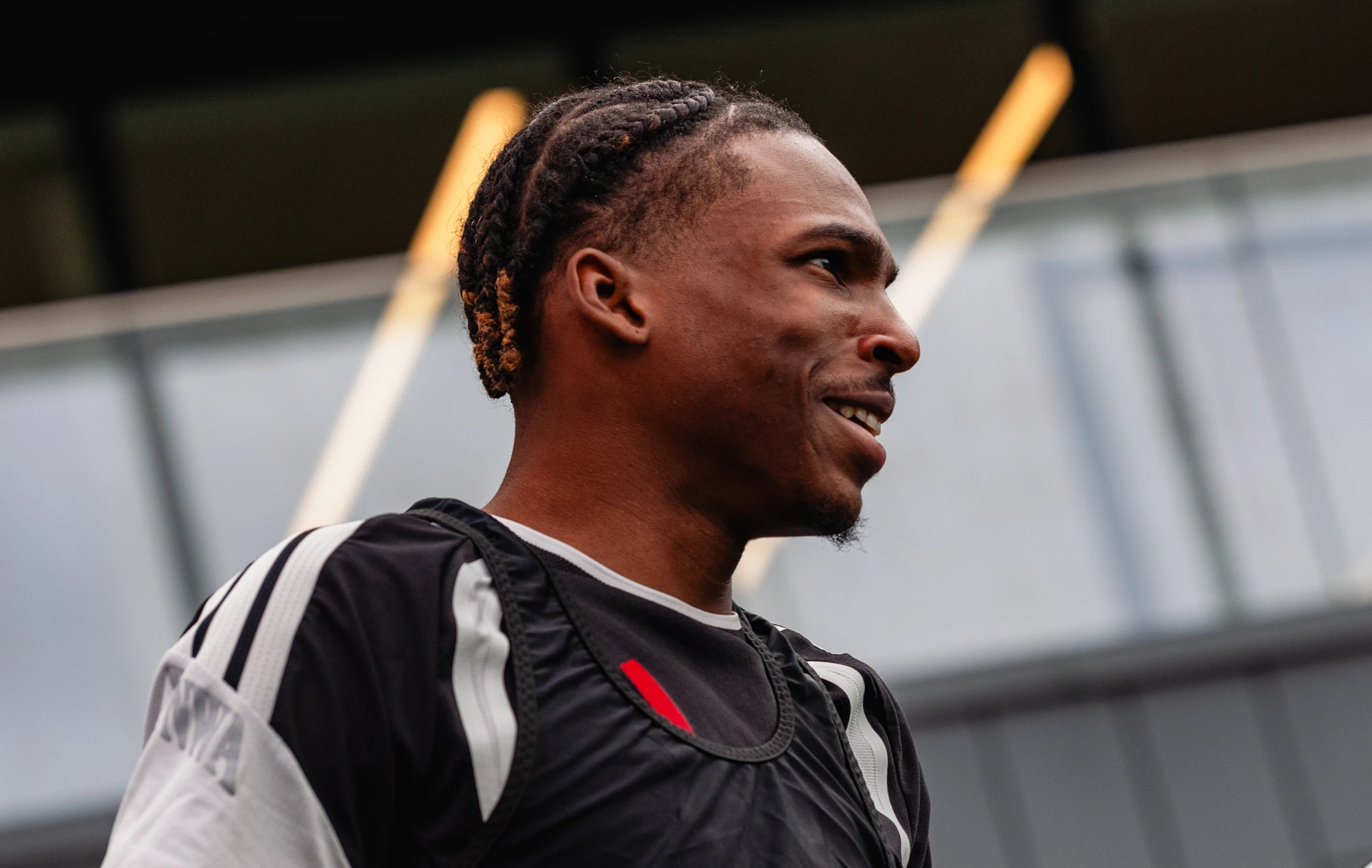 Liverpool player during the October 8 training session before Manchester City