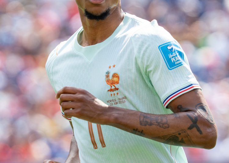 Michael Olise playing for France in 2026