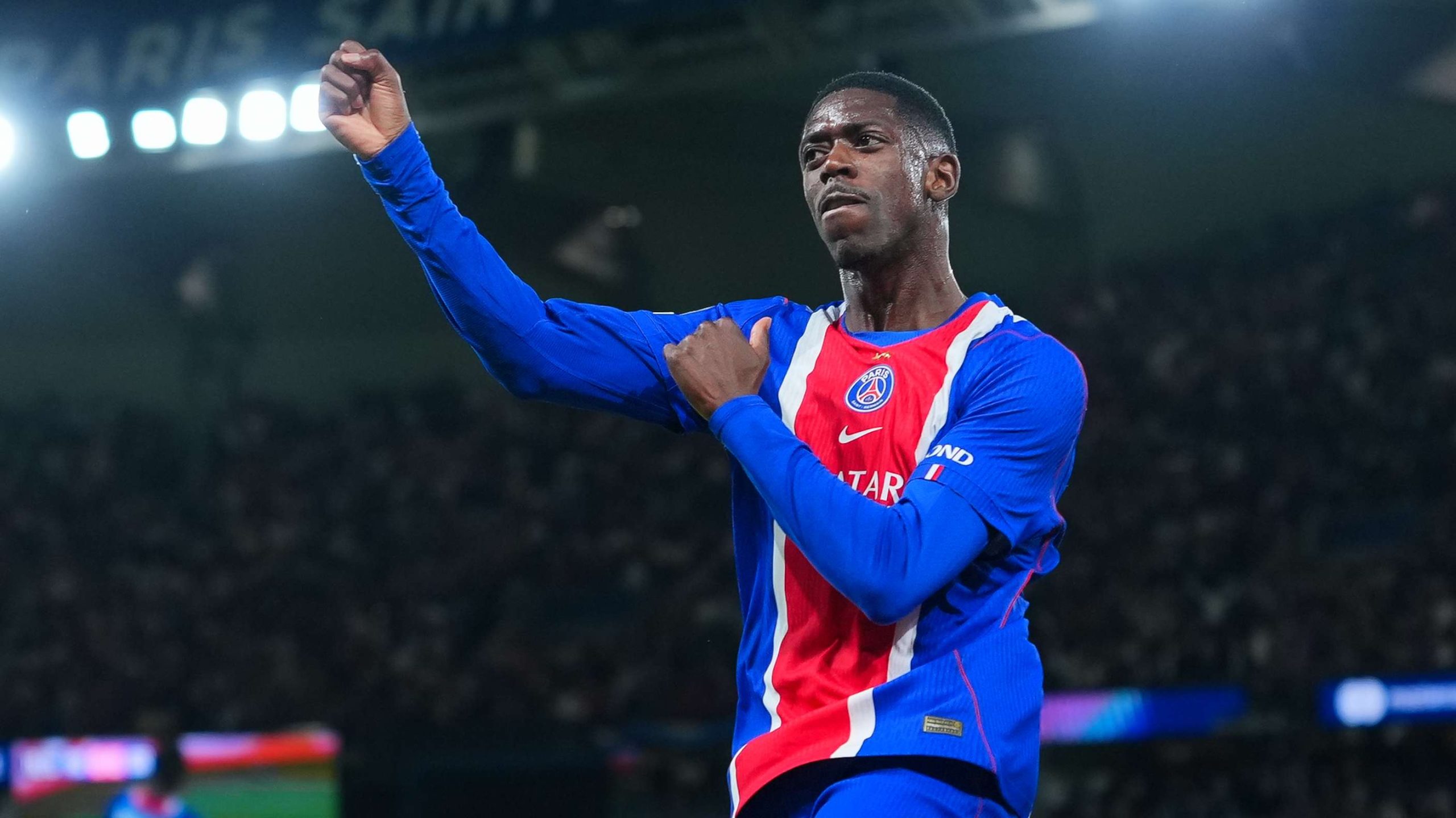 Ousmane Dembele playing for France in 2026