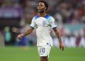 Raheem Sterling playing for England