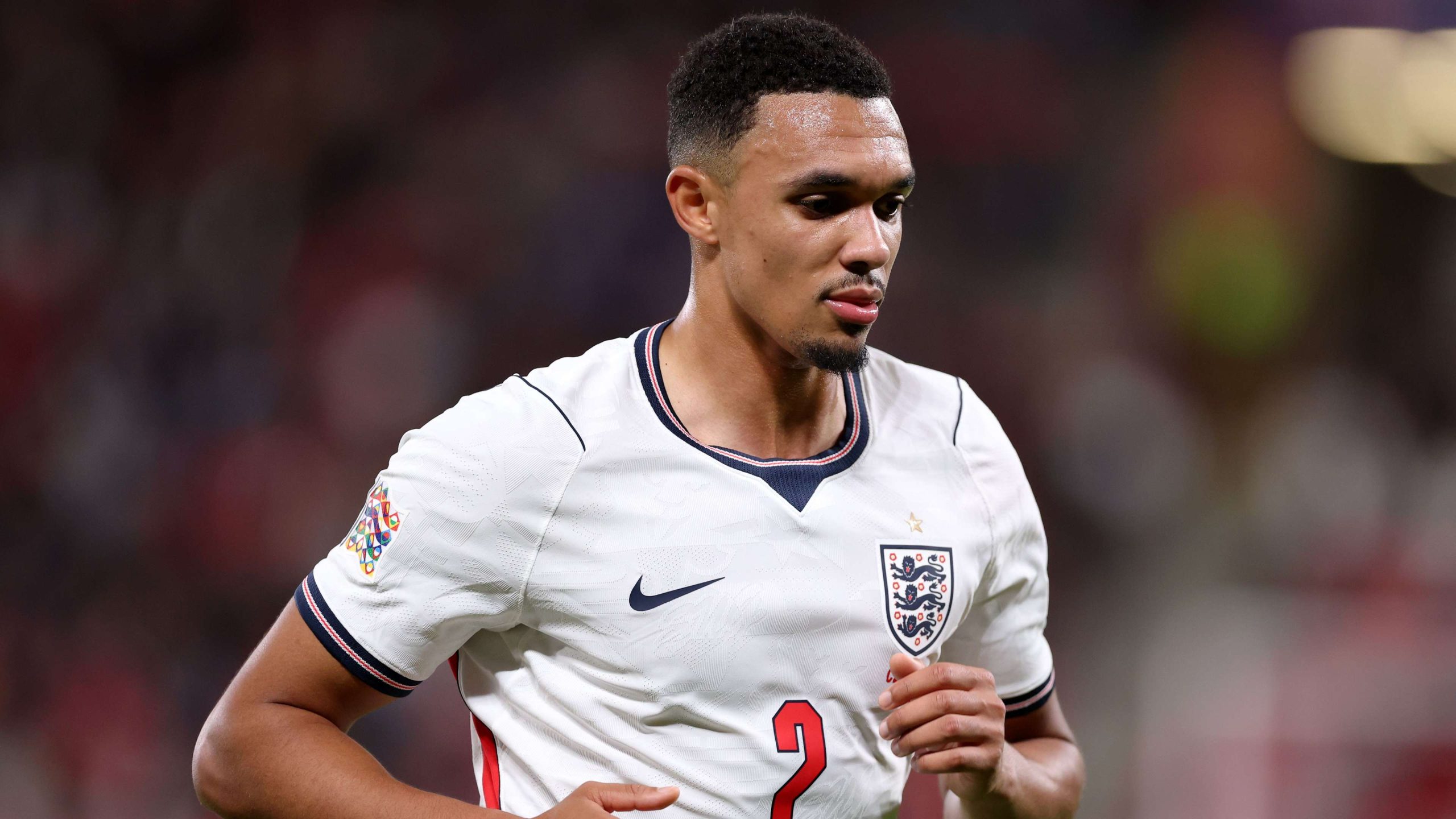 Trent Alexander-Arnold in action for England in 2026